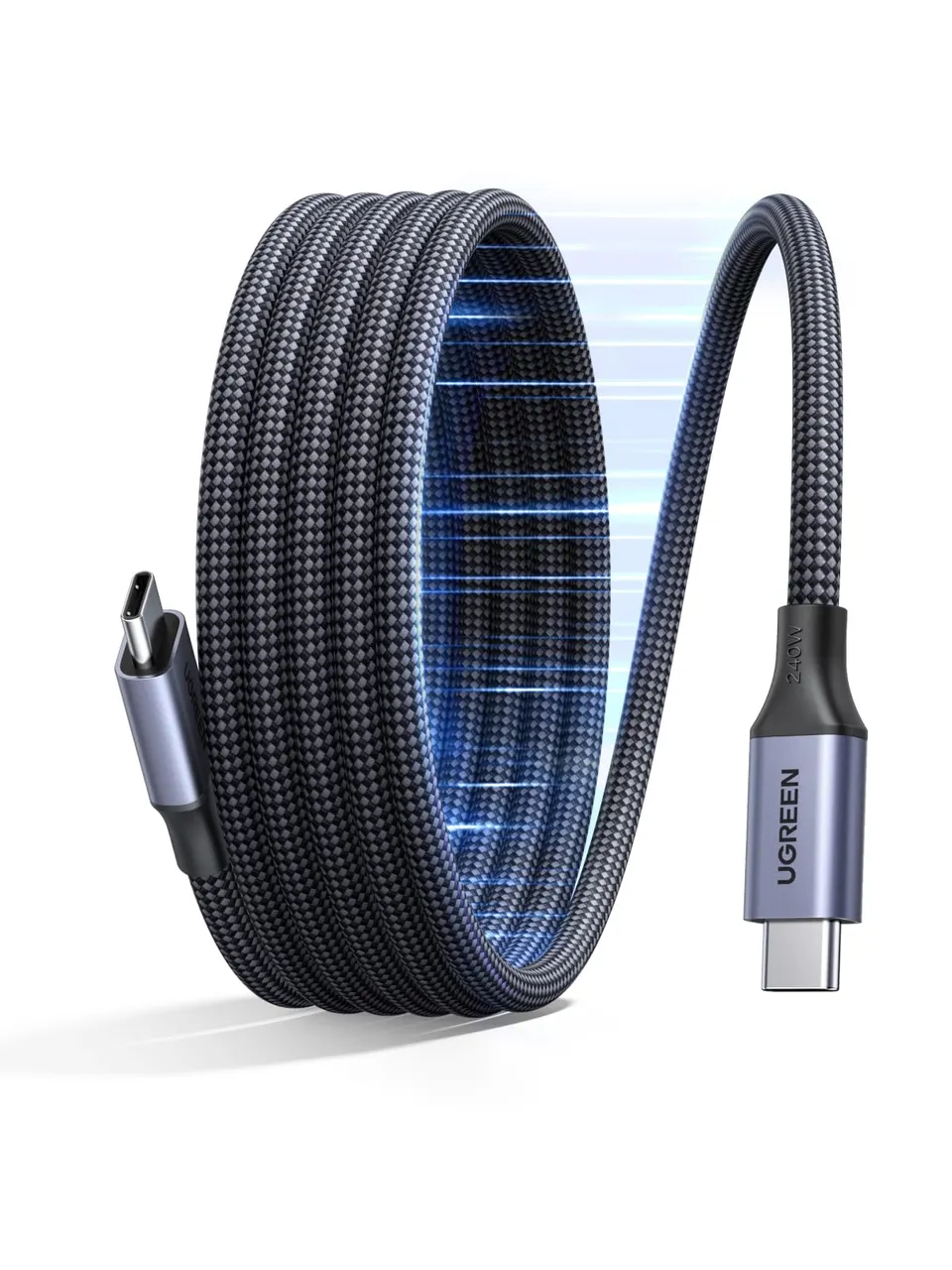 ugreen-cavo-usb-c-magnetico-240w-pd3-1-ricarica-rapida-1m image 1