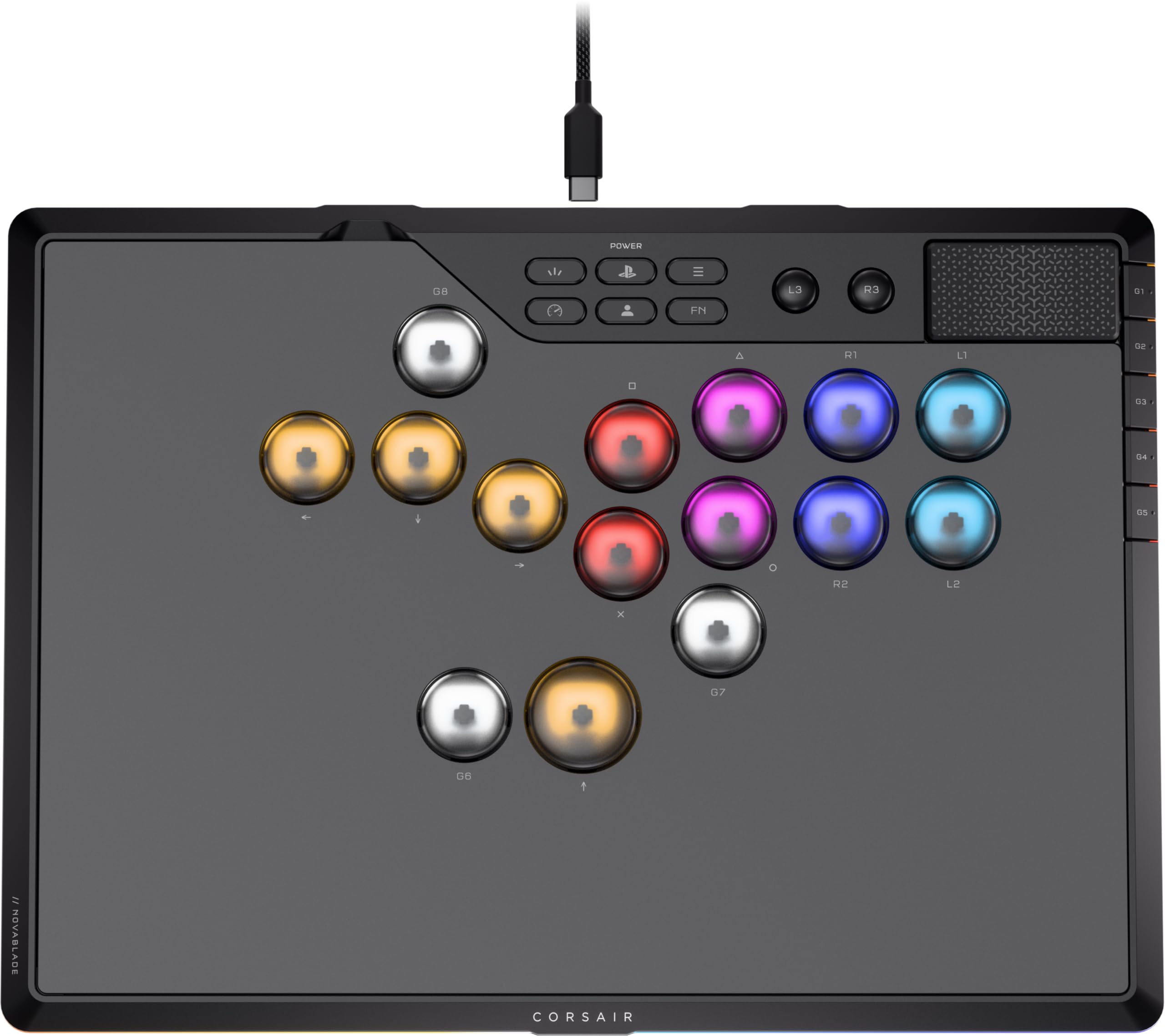 corsair-novablade-pro-controller-hall-wireless-15-tasti-ps5-pc image 1