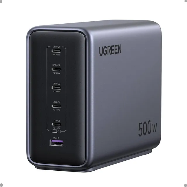 ugreen-nexode-500w-stazione-di-ricarica-usb-c-gan-6-porte-pd-3-1-240w image 1