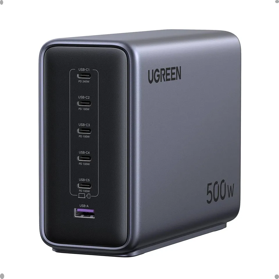 ugreen-nexode-500w-stazione-di-ricarica-usb-c-gan-6-porte-pd-3-1-240w image 1