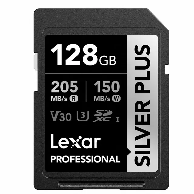 lexar-professional-silver-plus-scheda-memoria-sdhc-uhs-i-nero-argento image 1