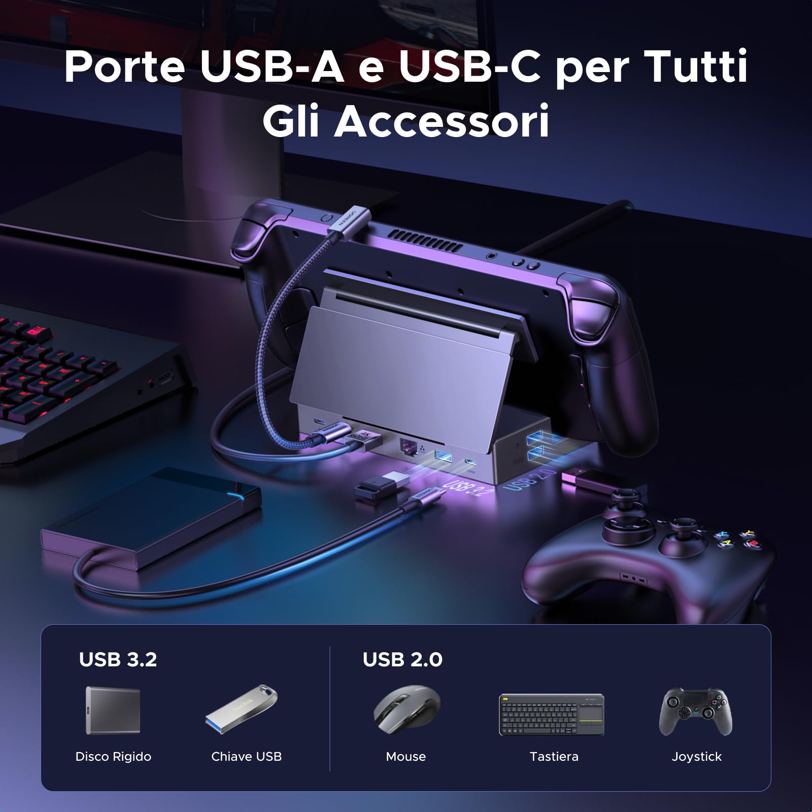 ugreen-docking-station-usb-c-9-in-1-dp-4k-120hz-pd-100w-per-steam-deck image 4