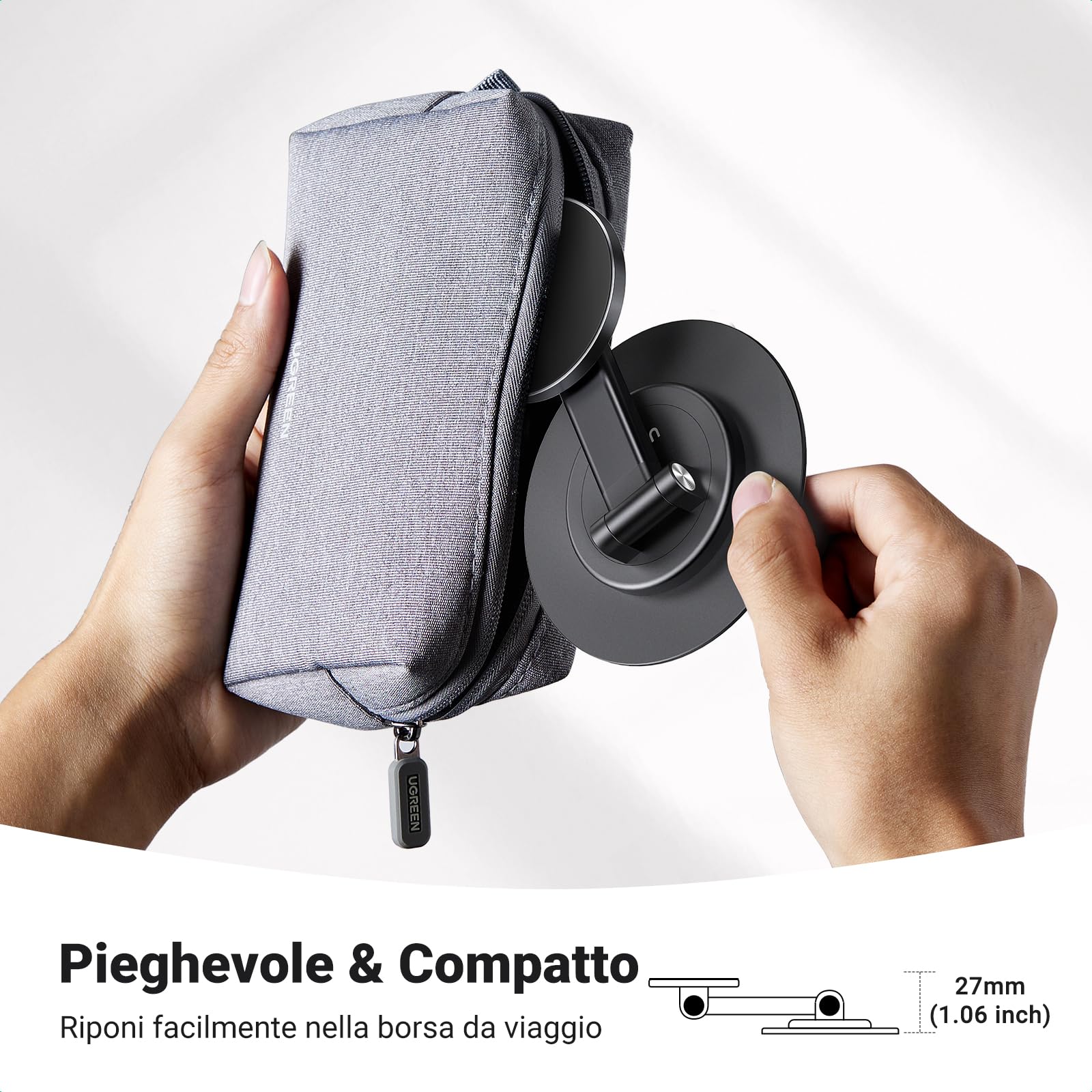 ugreen-supporto-magnetico-da-tavolo-per-iphone-magsafe-nero image 8