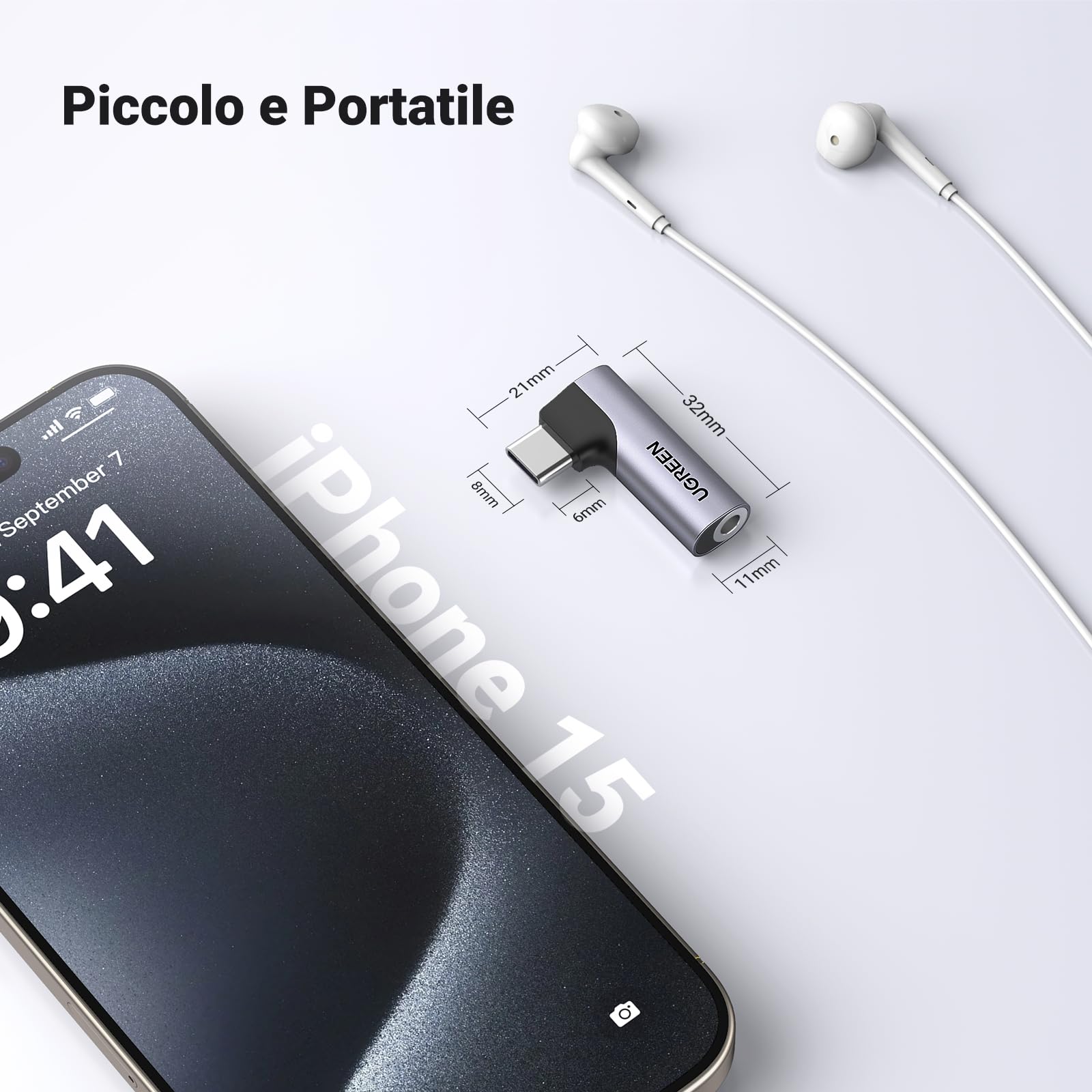 ugreen-adattatore-usb-c-a-jack-3-5mm-90-gradi-grigio-con-dac image 6