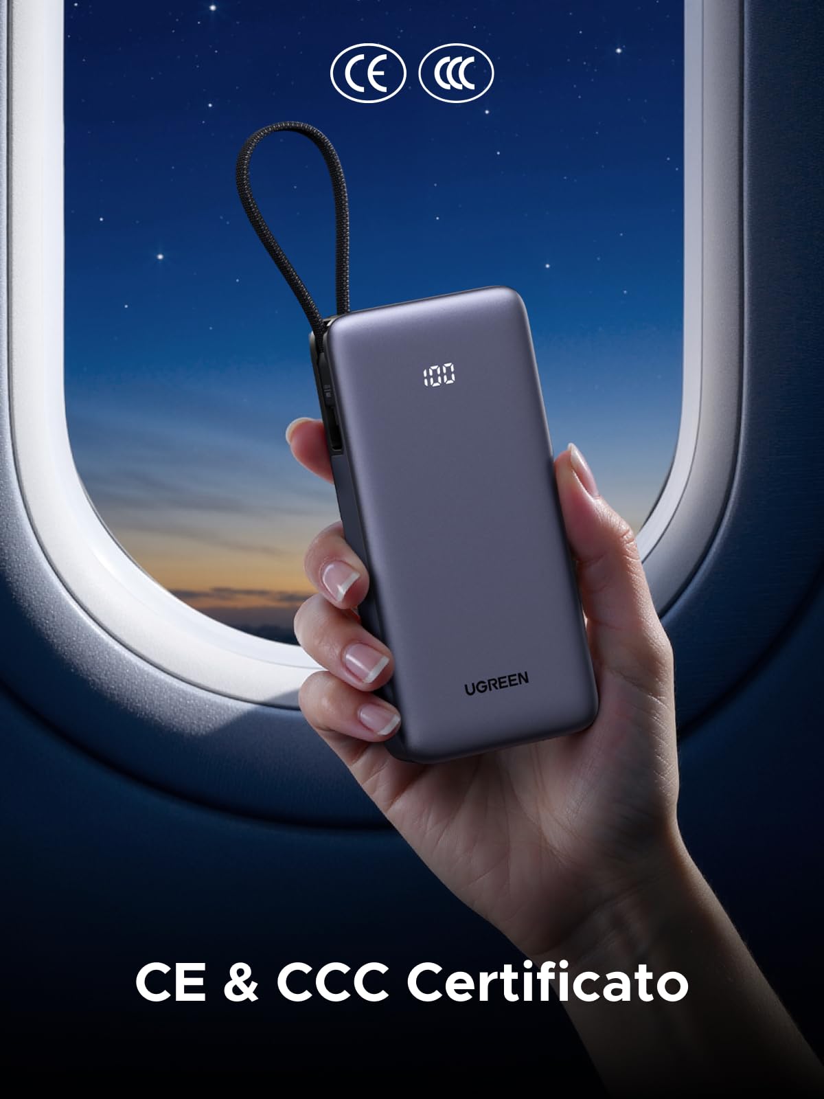 ugreen-nexode-power-bank-20000mah-55w-con-cavo-usb-c-integrato image 5
