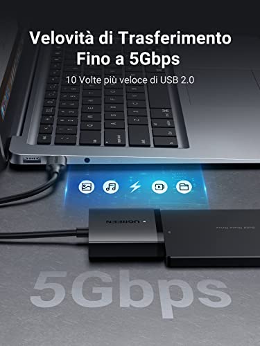 ugreen-adattatore-sata-usb-3-0-per-ssd-hdd-2-5-3-5-fino-a-12tb image 8