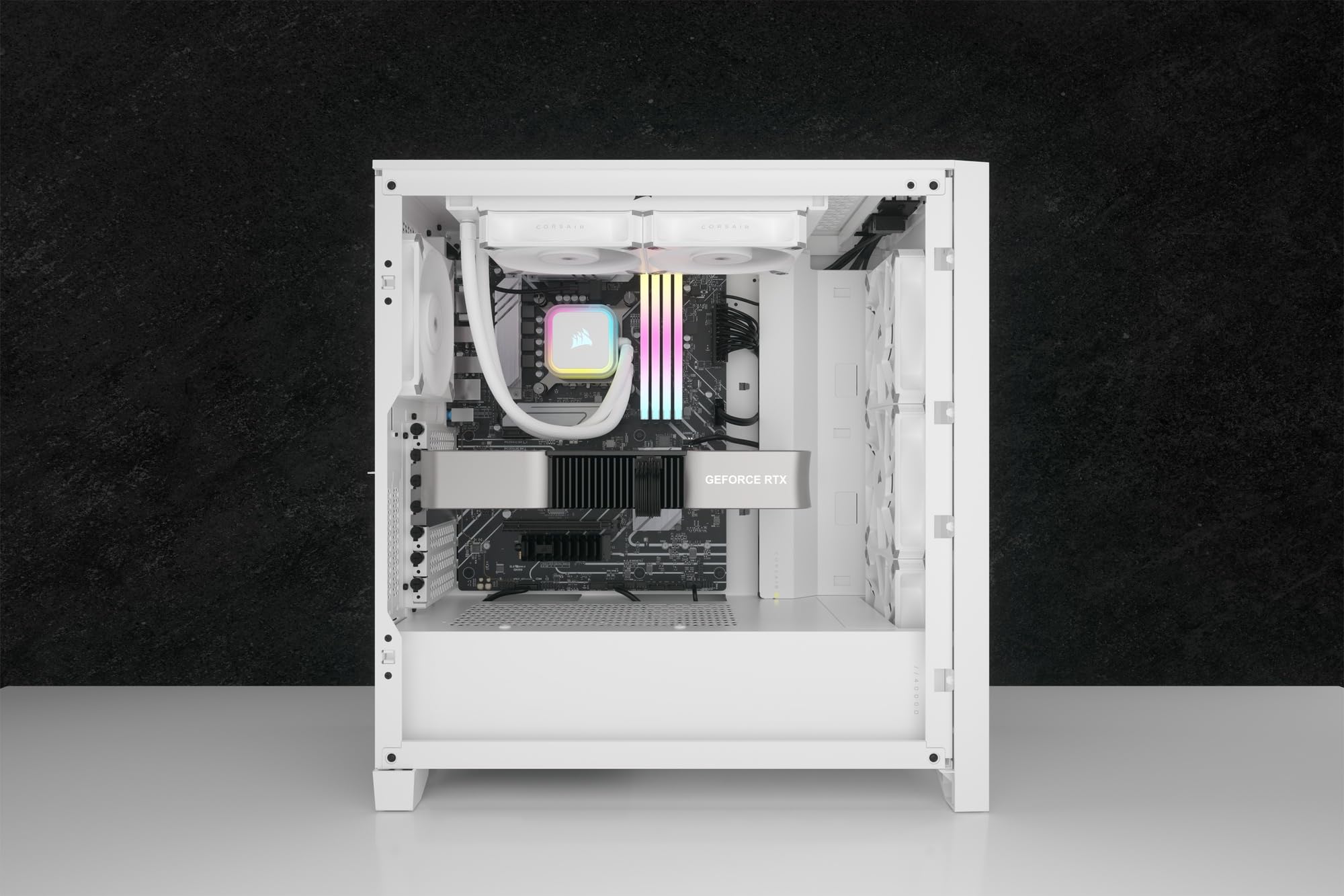 corsair-h100i-rgb-elite-dissipatore-a-liquido-cpu-aio-240mm-bianco image 2