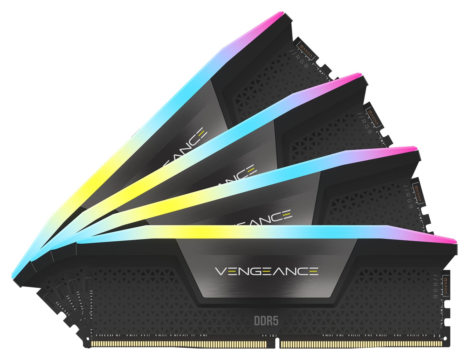 corsair-vengeance-rgb-ddr5-128gb-4x32gb-5600mhz-cl40-intel-xmp-nero image 1