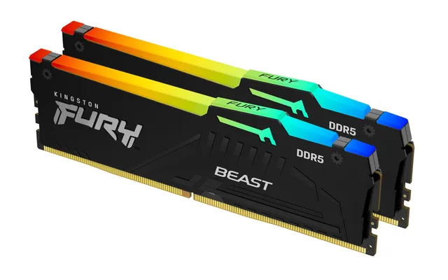 kingston-fury-beast-rgb-kit-32gb-2x16gb-ddr5-6000mt-s-cl30-nero-amd-expo-intel-x image 1