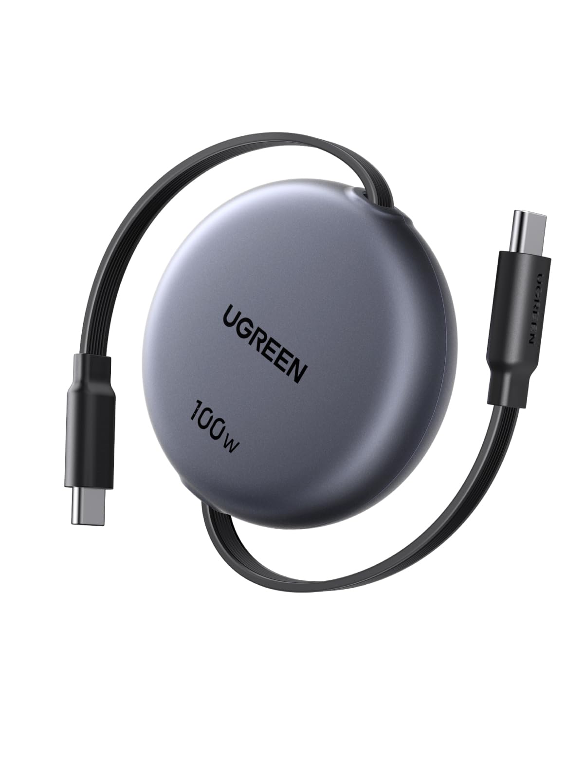 ugreen-nexode-cavo-usb-c-retrattile-100w-pd-grigio image 1