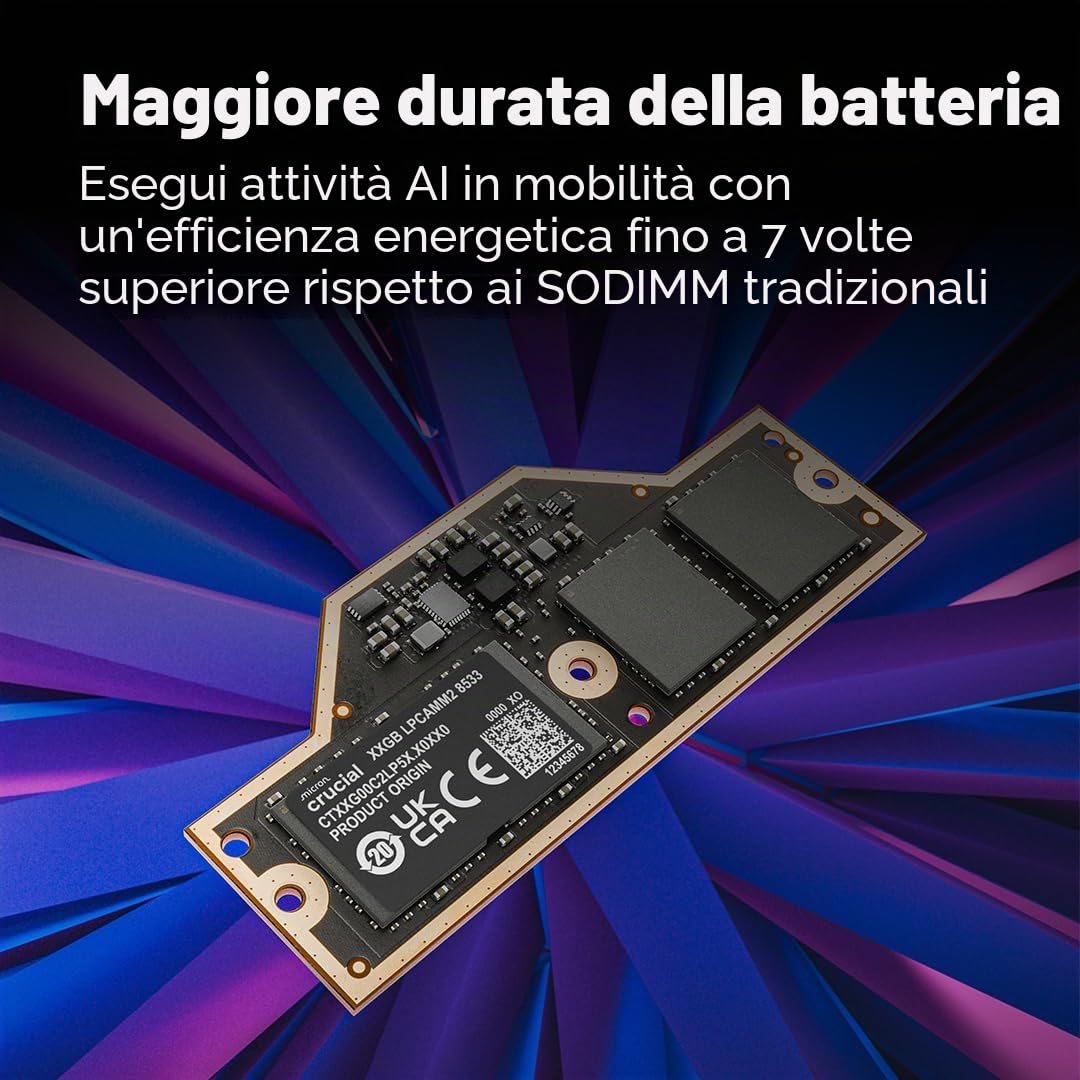 crucial-lpcamm2-lpddr5x-ram-64gb-1x64gb-7500mt-s-sodimm-nero image 5
