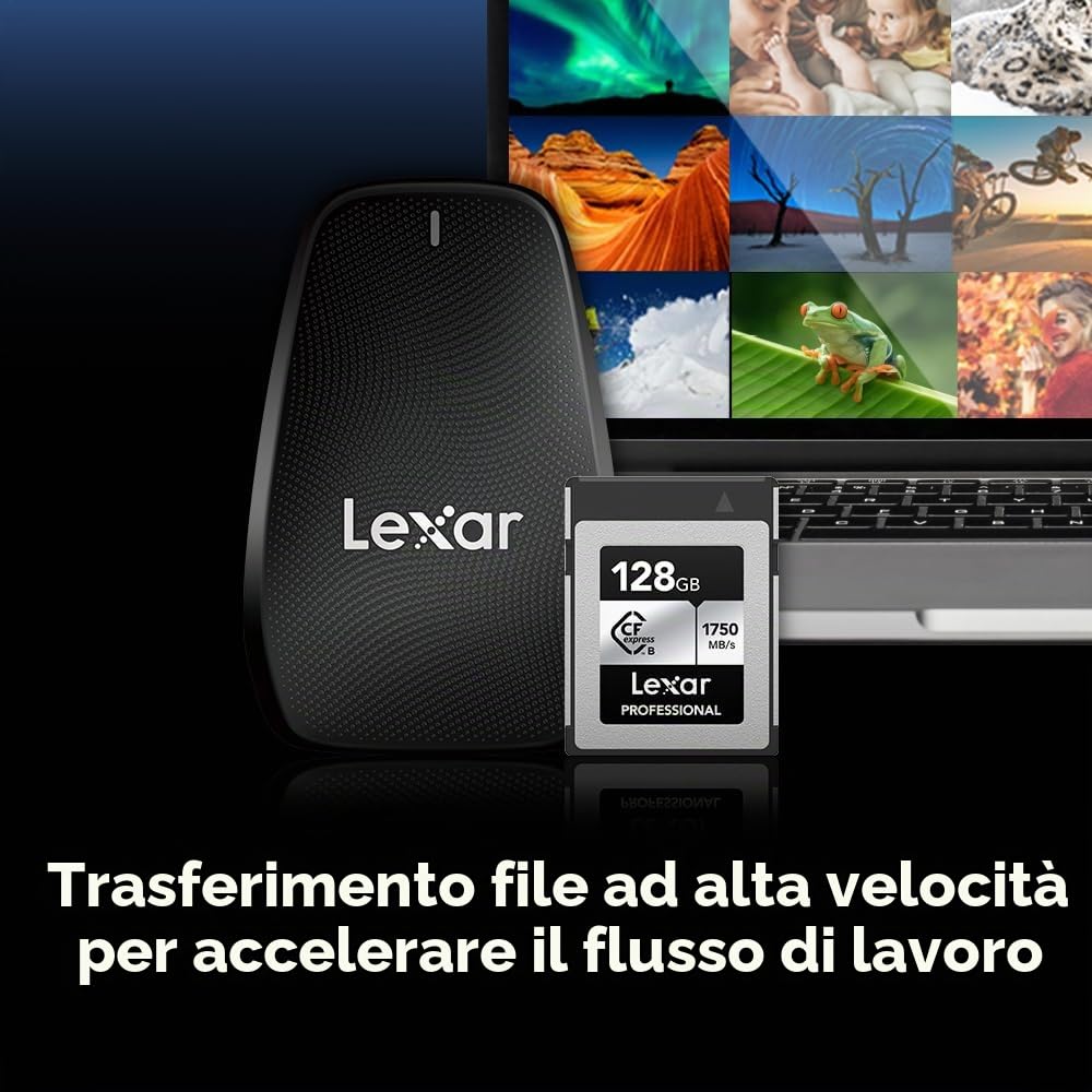 lexar-professional-silver-cfexpress-tipo-b-128gb-1000mb-s-grigio image 6