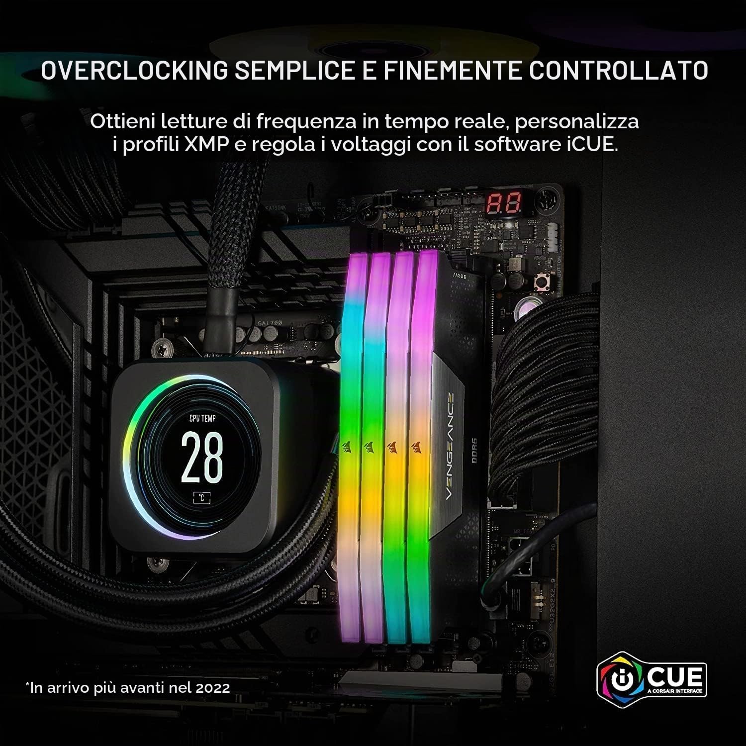 corsair-vengeance-rgb-ddr5-64gb-2x32gb-6600mhz-cl32-nero-intel-xmp-3-0 image 5