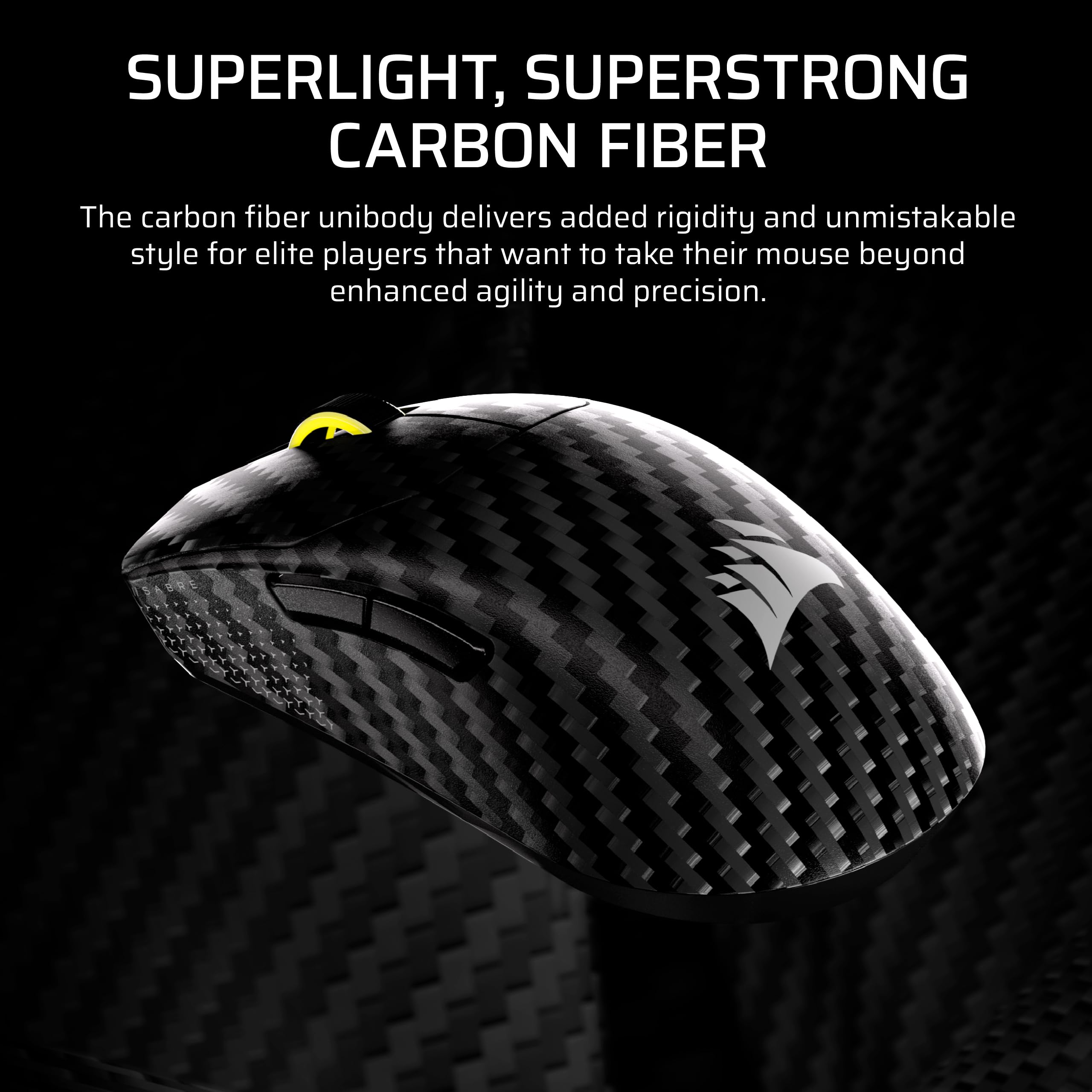 corsair-sabre-v2-pro-mouse-gaming-wireless-fps-nero-55g-carbonio-33-000-dpi-8000 image 4