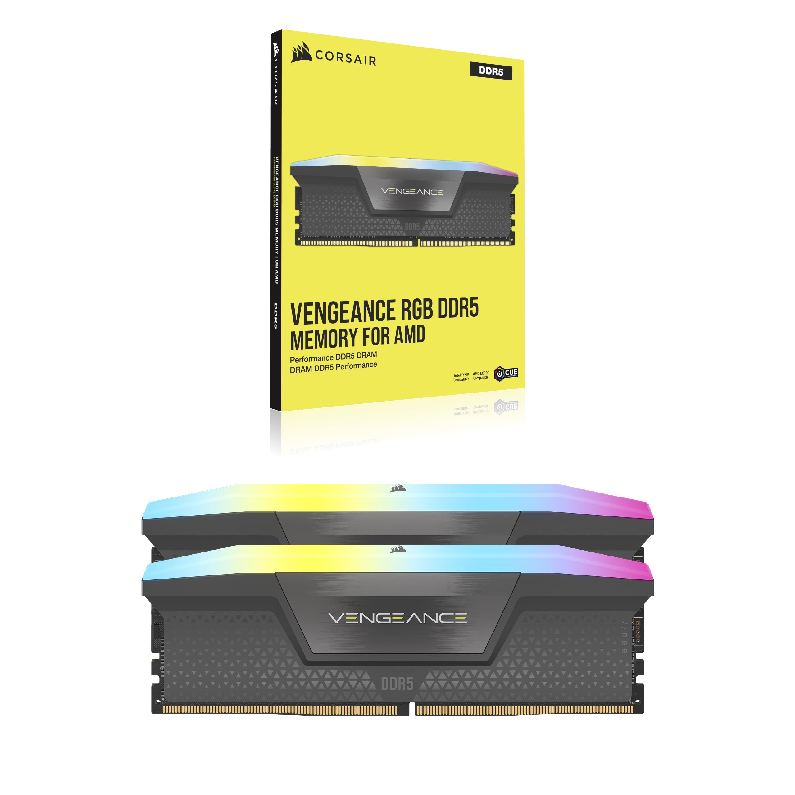 corsair-vengeance-rgb-ddr5-16gb-2-x-8gb-5600mhz-cl40-grigio-amd-expo-e-intel-xmp image 6