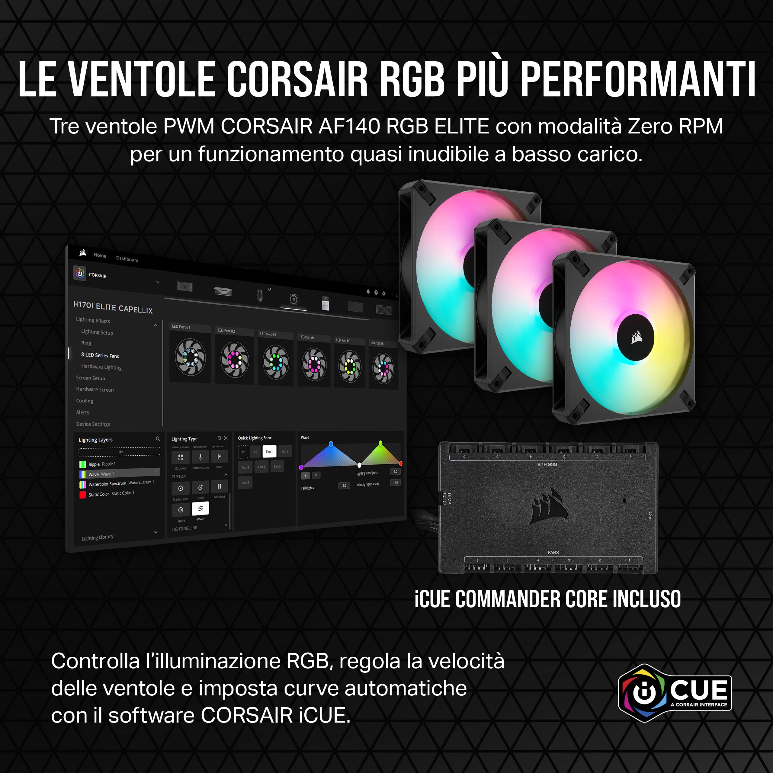 corsair-icue-h170i-elite-lcd-xt-dissipatore-liquido-420-mm-nero image 4