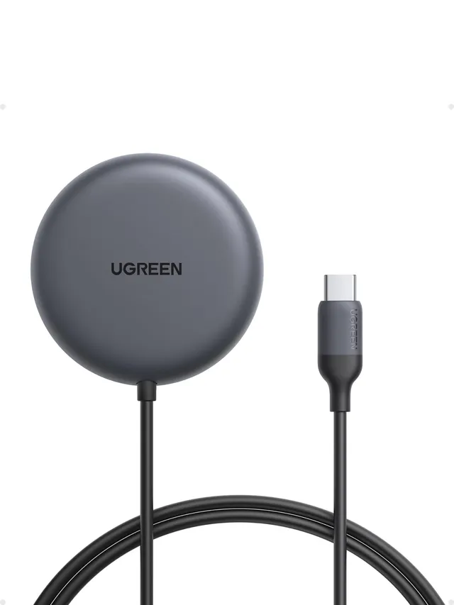 ugreen-zapix-qi2-caricatore-wireless-magnetico-25w-magsafe-grigio image 1