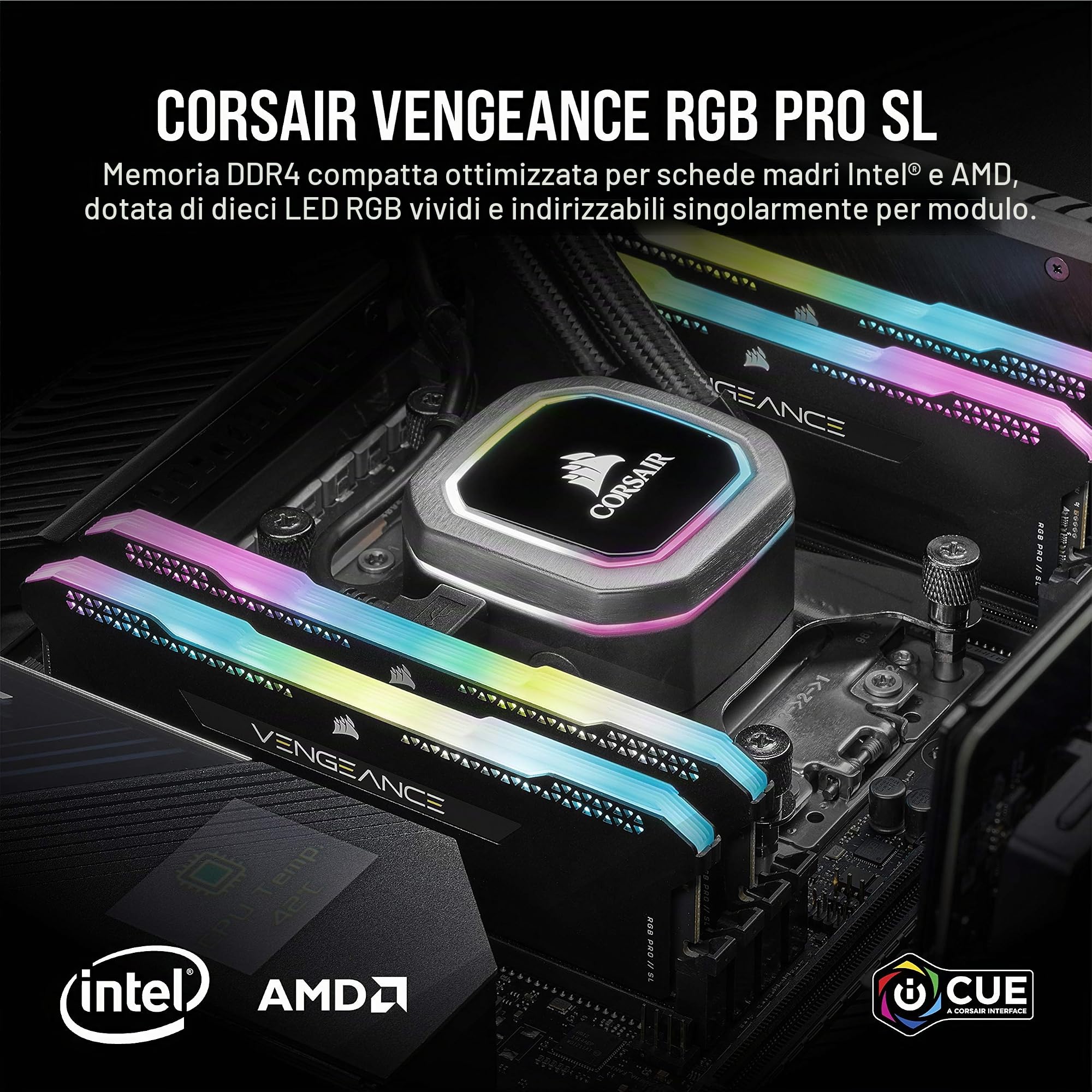 corsair-vengeance-rgb-pro-sl-ddr4-32gb-2x16gb-3600mhz-c18-nero image 2