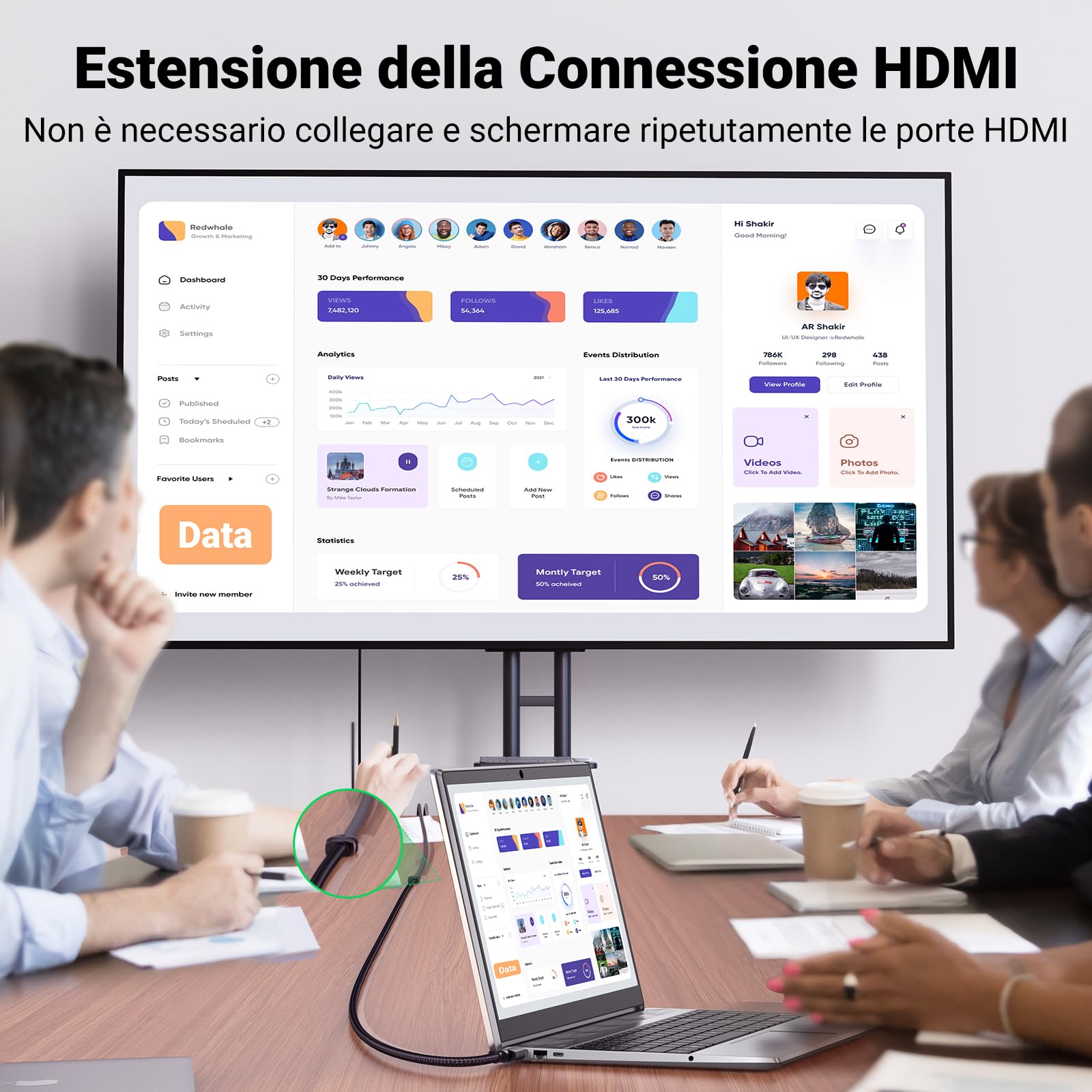 ugreen-cavo-prolunga-hdmi-2-1-8k-60hz-maschio-femmina-0-5-m image 3