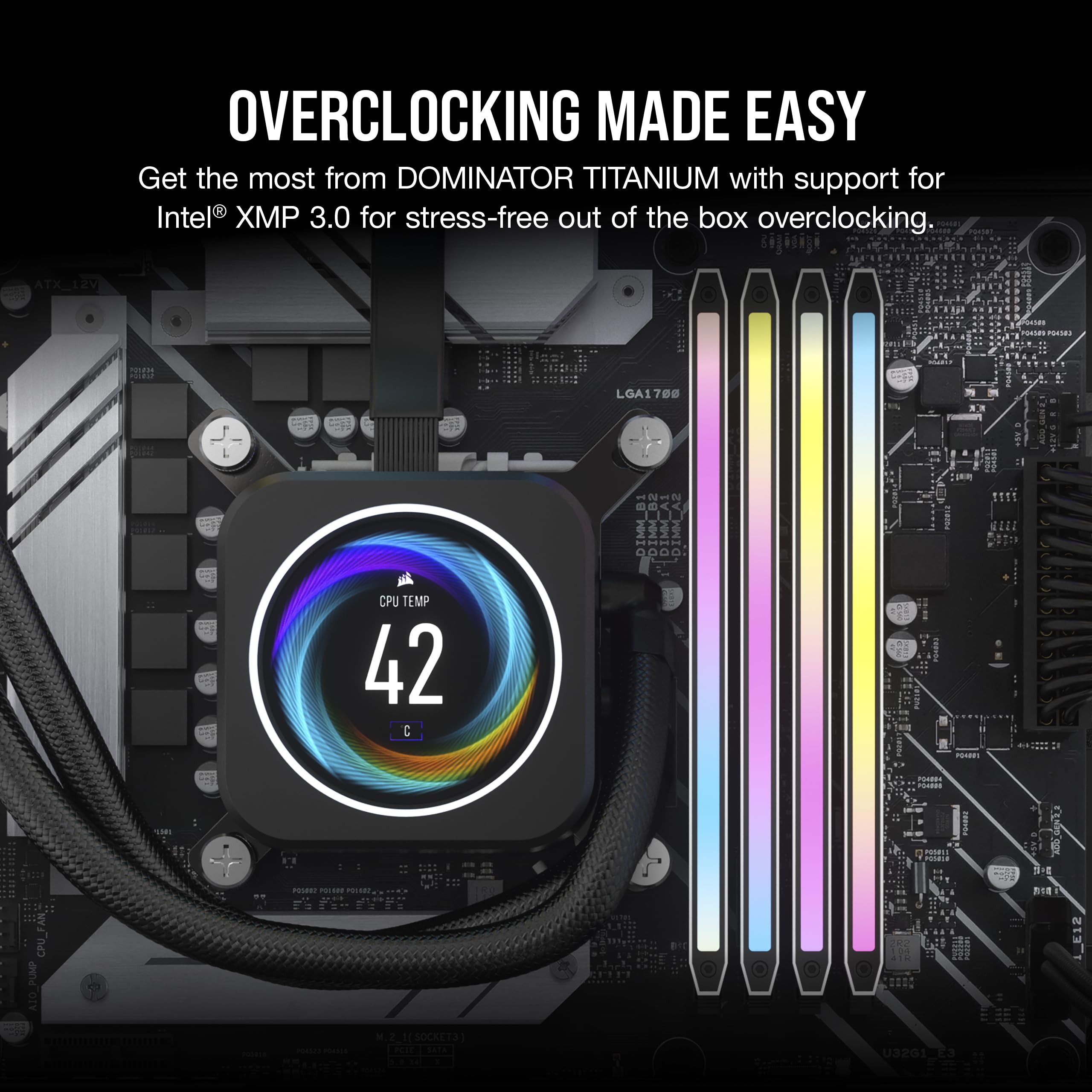 corsair-dominator-titanium-rgb-ddr5-96gb-2x48gb-6600mhz-cl32-bianca image 5