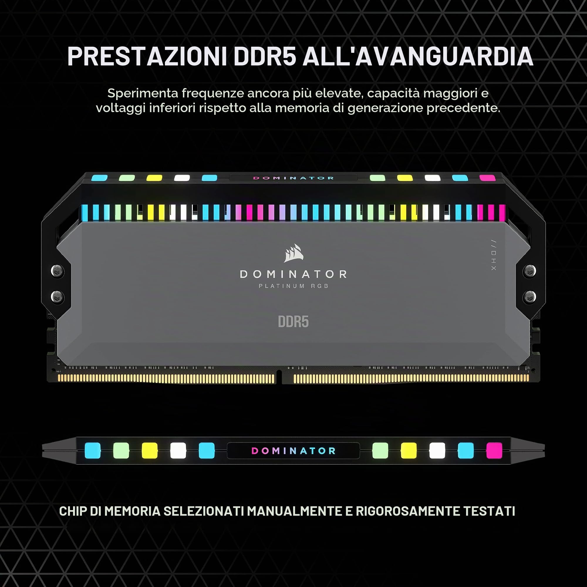 corsair-dominator-platinum-rgb-ddr5-ram-32gb-2x16gb-6000mhz-cl30-amd-expo-grigio image 3