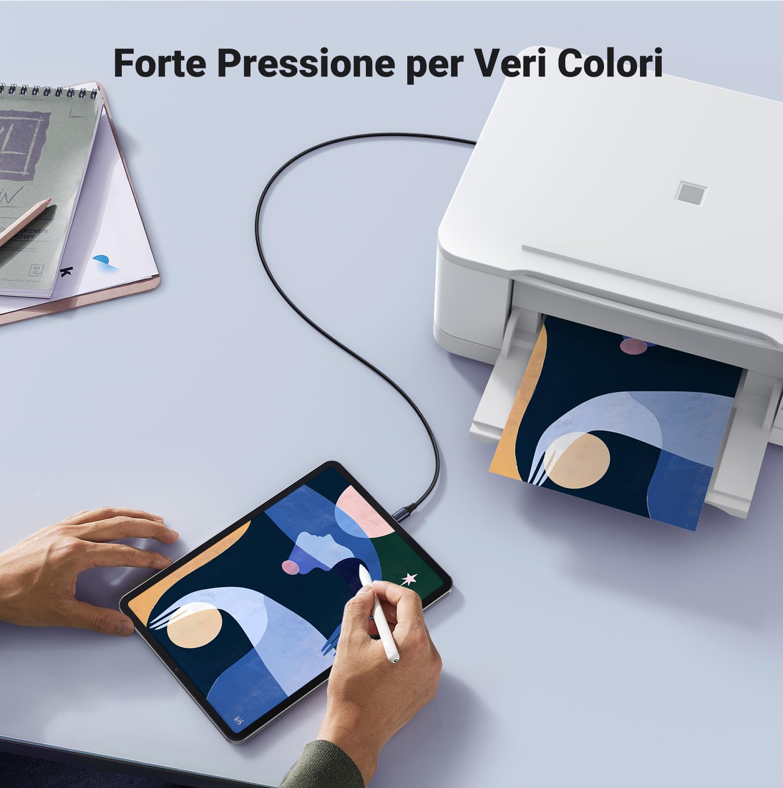 ugreen-cavo-stampante-usb-c-a-usb-b-1m-nylon-per-hp-canon-epson-brother image 6