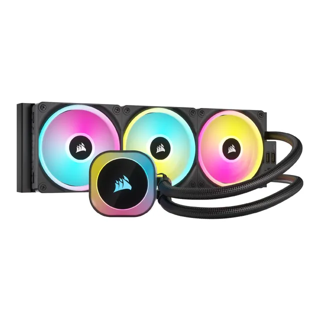 corsair-icue-link-h150i-rgb-dissipatore-a-liquido-cpu-360-mm-nero image 1