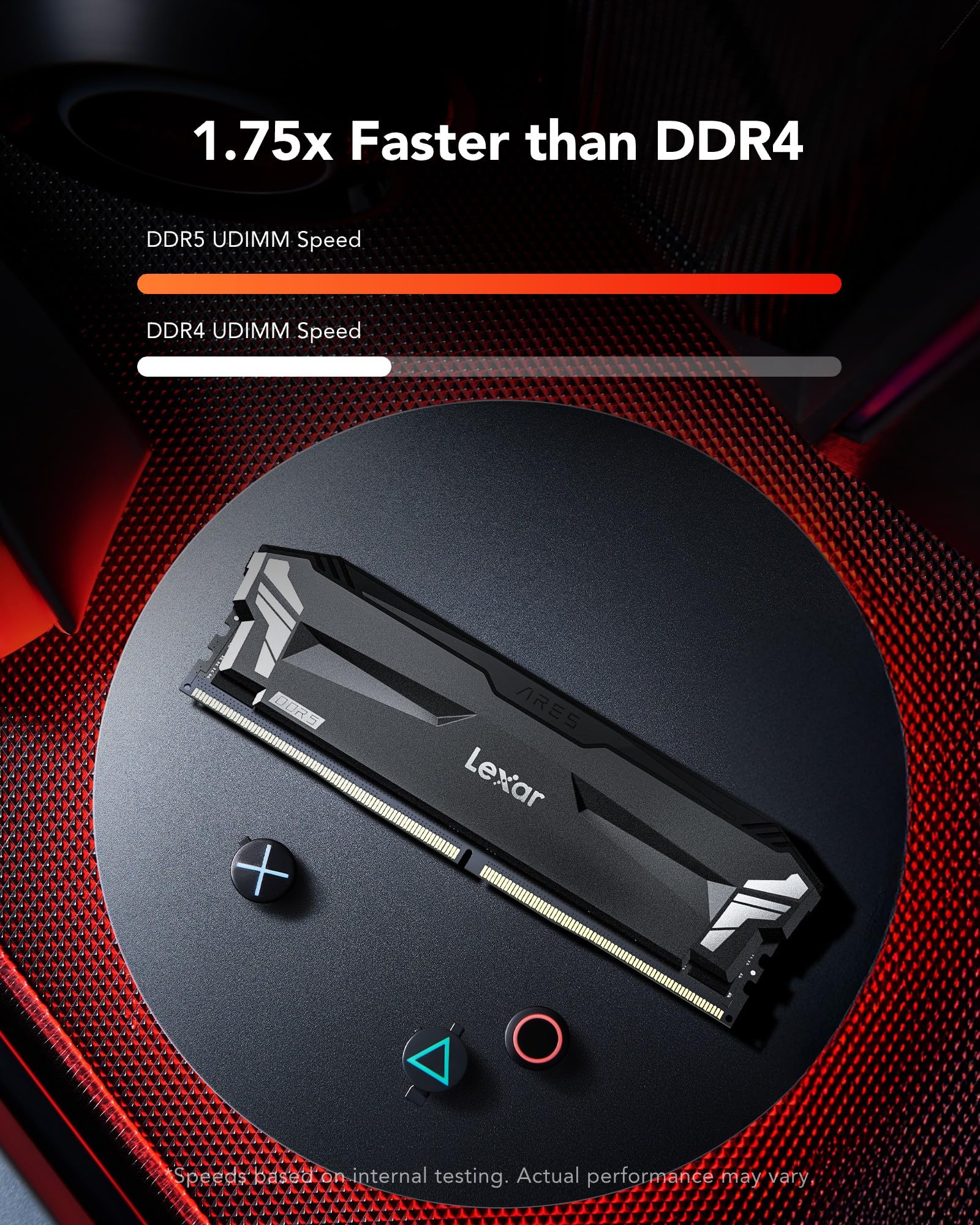 lexar-ddr5-ram-16gb-5600mhz-cl46-udimm-desktop-288-pin-1-1v image 3