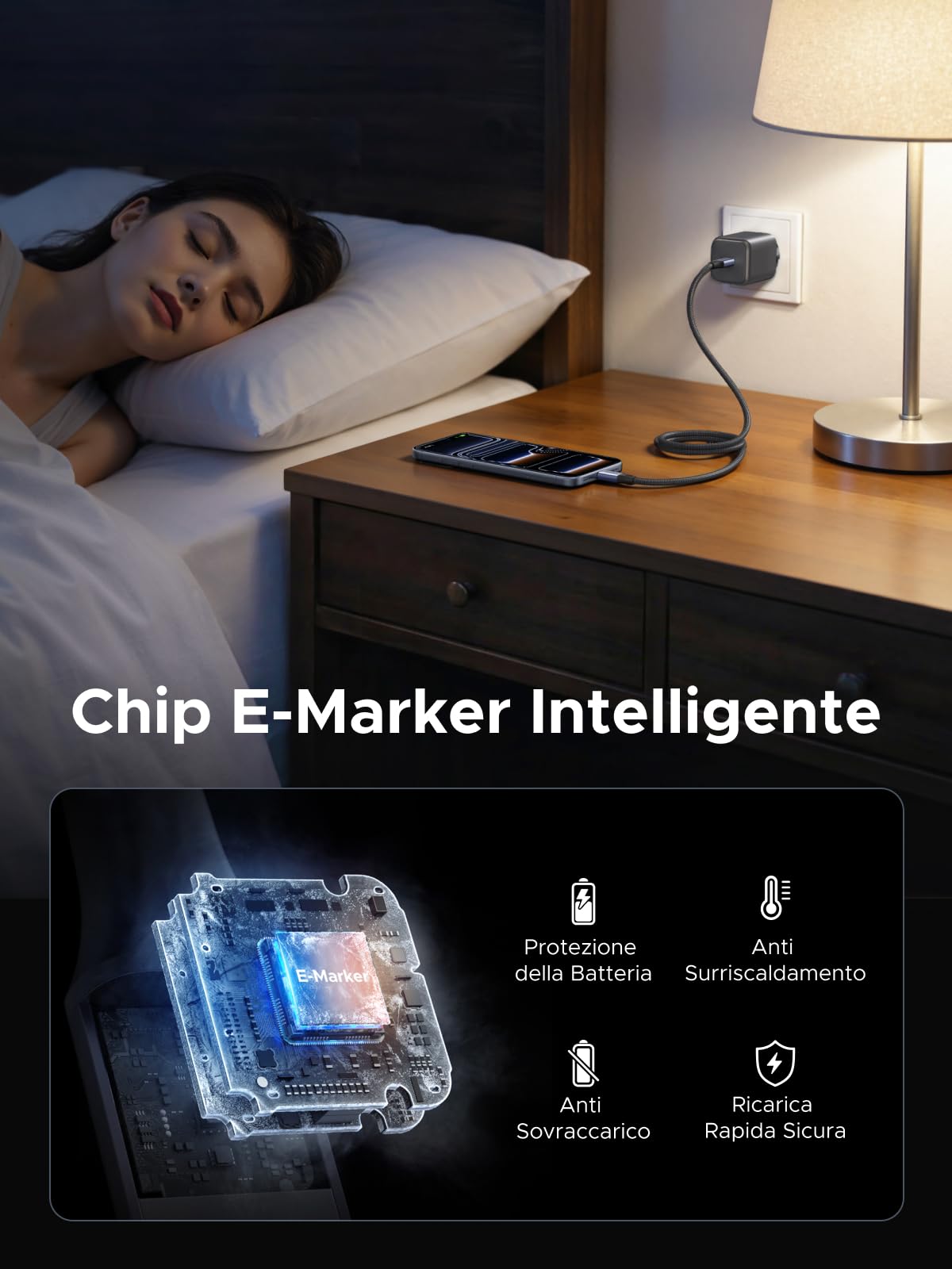 ugreen-cavo-usb-c-magnetico-240w-pd3-1-ricarica-rapida-1m image 6