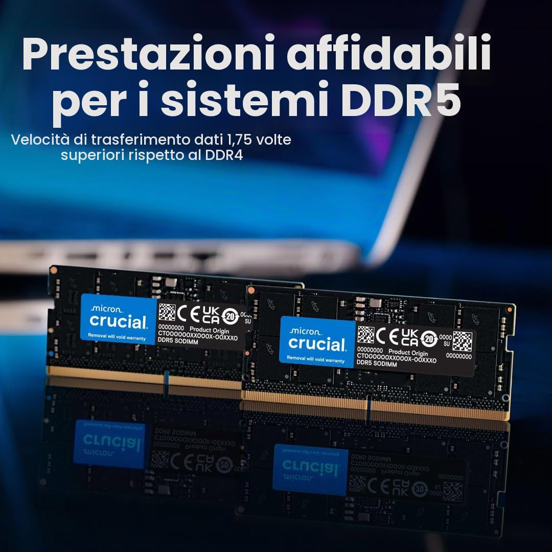 crucial-ram-ddr5-16gb-kit-2x8gb-4800mhz-sodimm-laptop-cl40 image 2