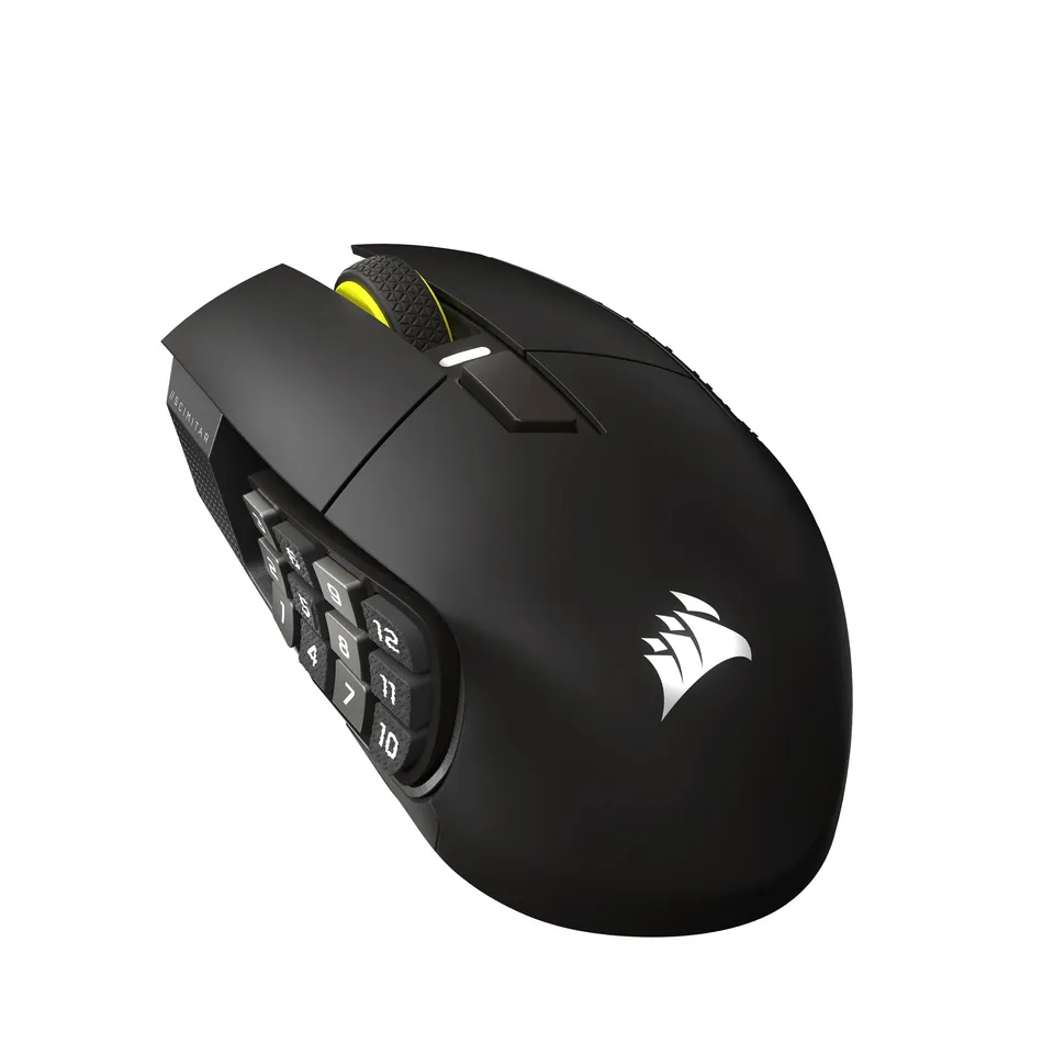 corsair-scimitar-elite-wireless-se-mouse-gaming-mmo-gunmetal-33-000-dpi-16-pulsa image 1