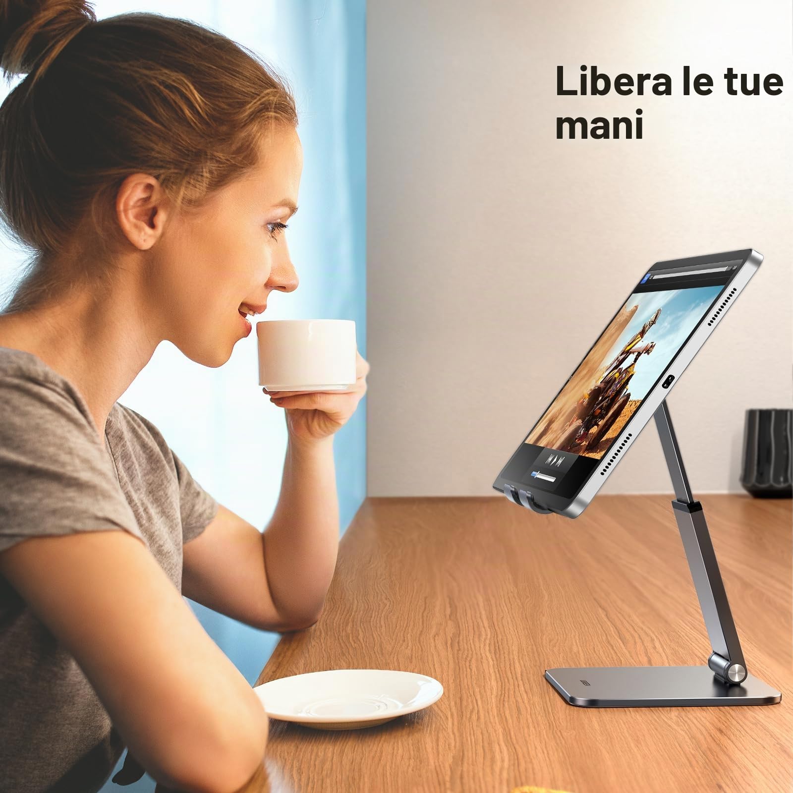 ugreen-supporto-tablet-da-tavolo-in-alluminio-regolabile-porta-ipad-pieghevole-c image 4