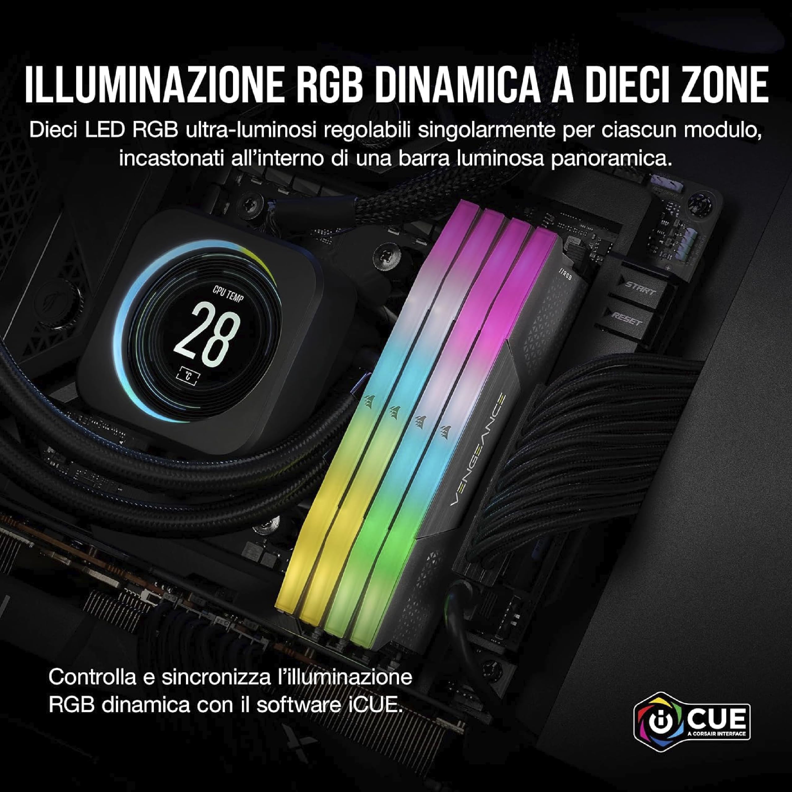 corsair-vengeance-rgb-ddr5-16gb-2-x-8gb-5600mhz-cl40-grigio-amd-expo-e-intel-xmp image 4