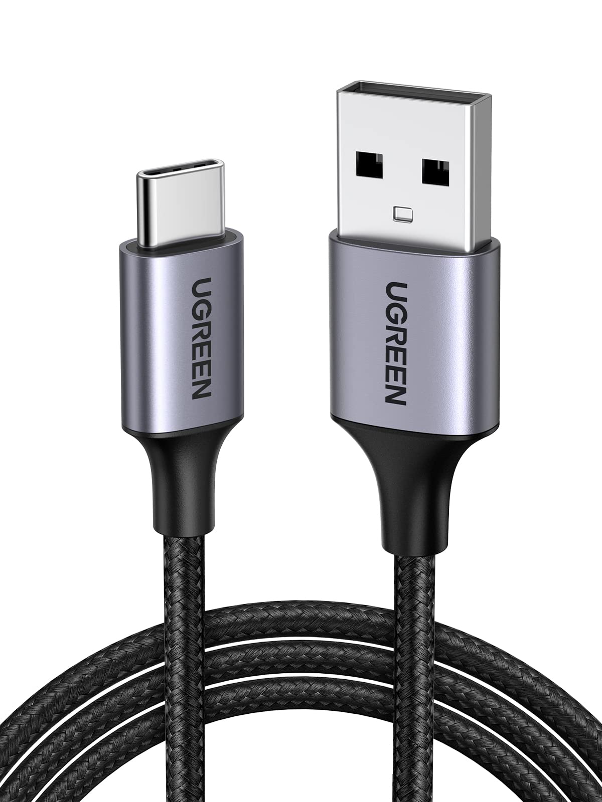 ugreen-cavo-usb-a-a-usb-c-3a-qc3-0-480mbps-nylon-0-5m-confezione-da-2-pezzi-nero image 8
