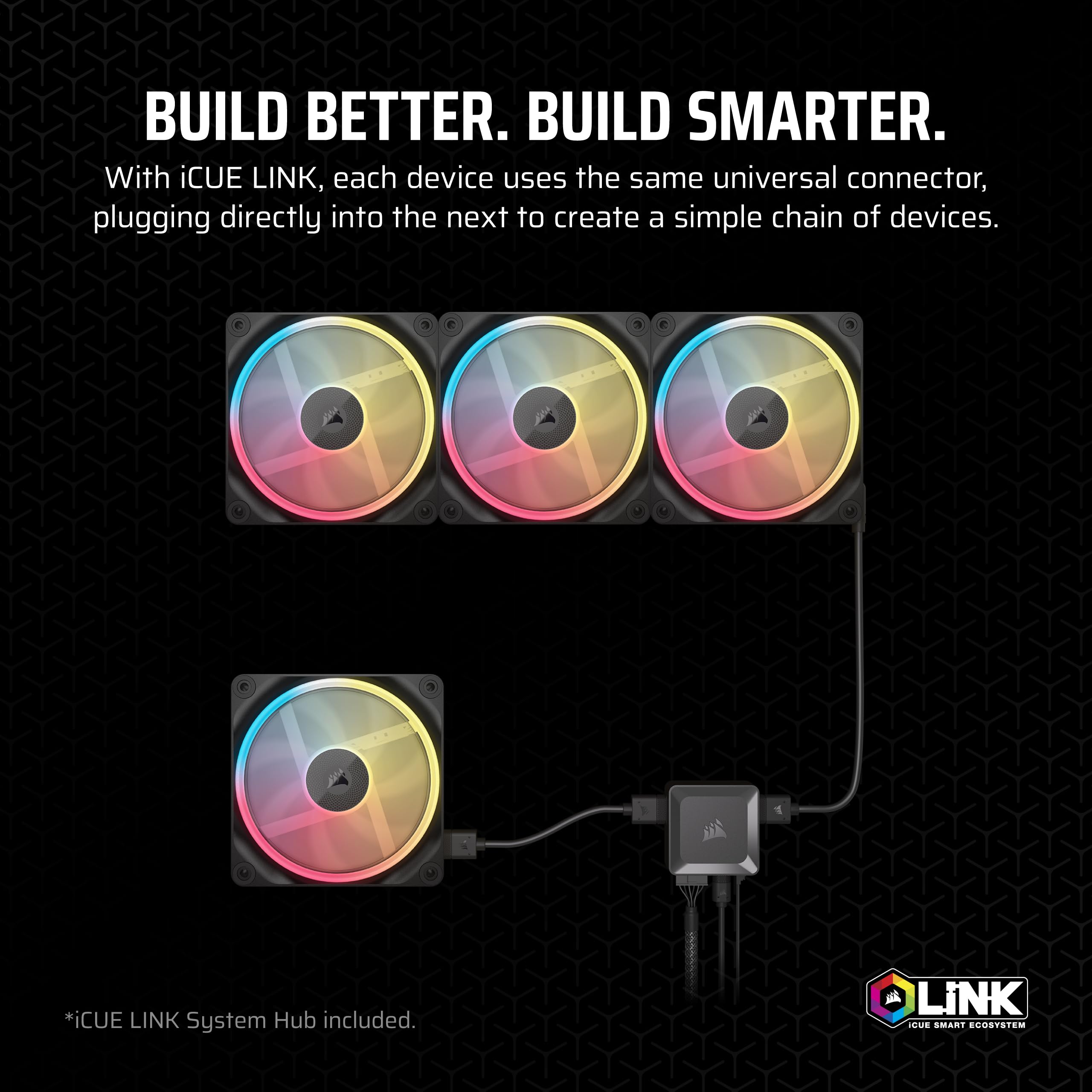 corsair-lx120-r-rgb-kit-3-ventole-120mm-reverse-2400-rpm-icue-link image 5