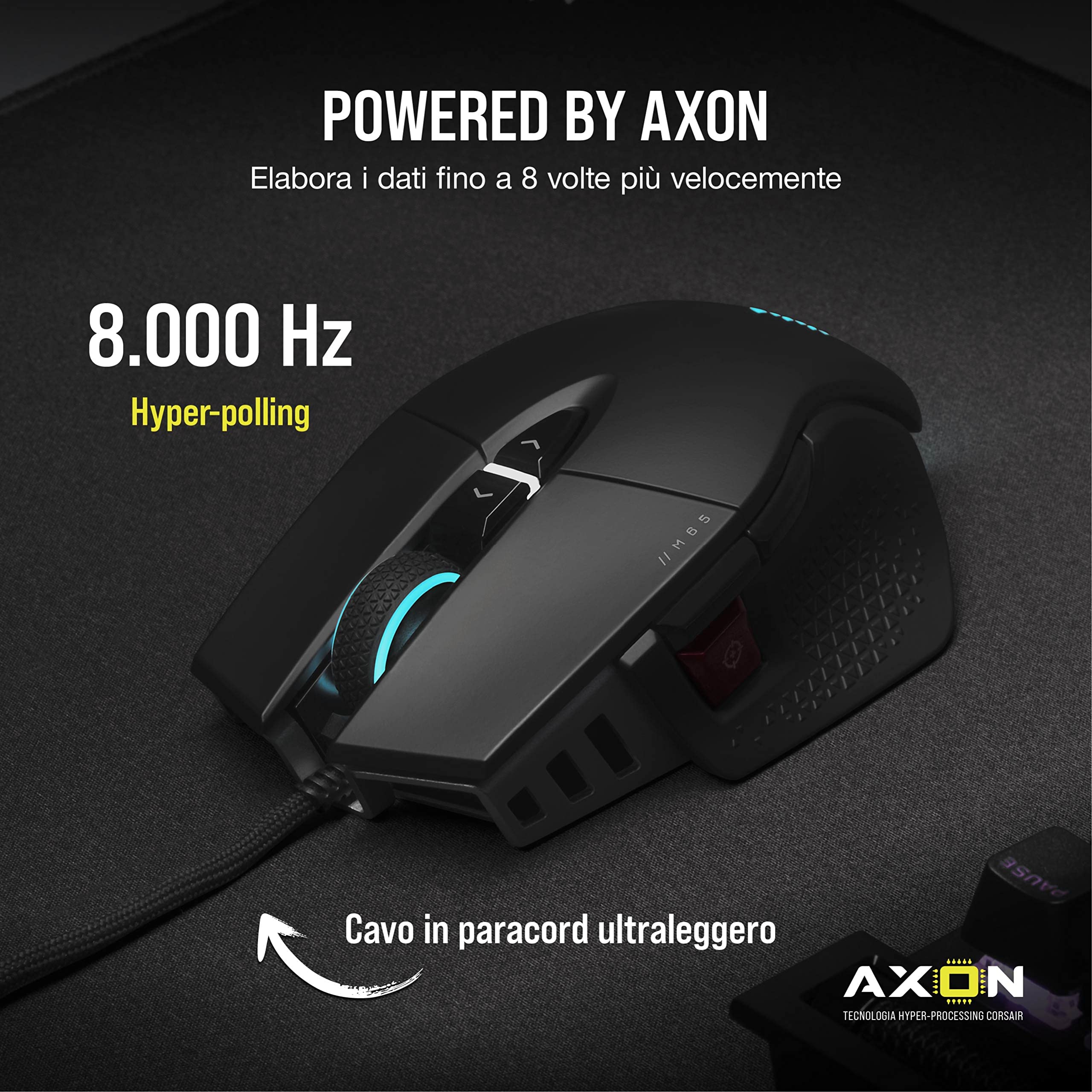 corsair-m65-rgb-ultra-rev-2-0-mouse-gaming-fps-nero image 3