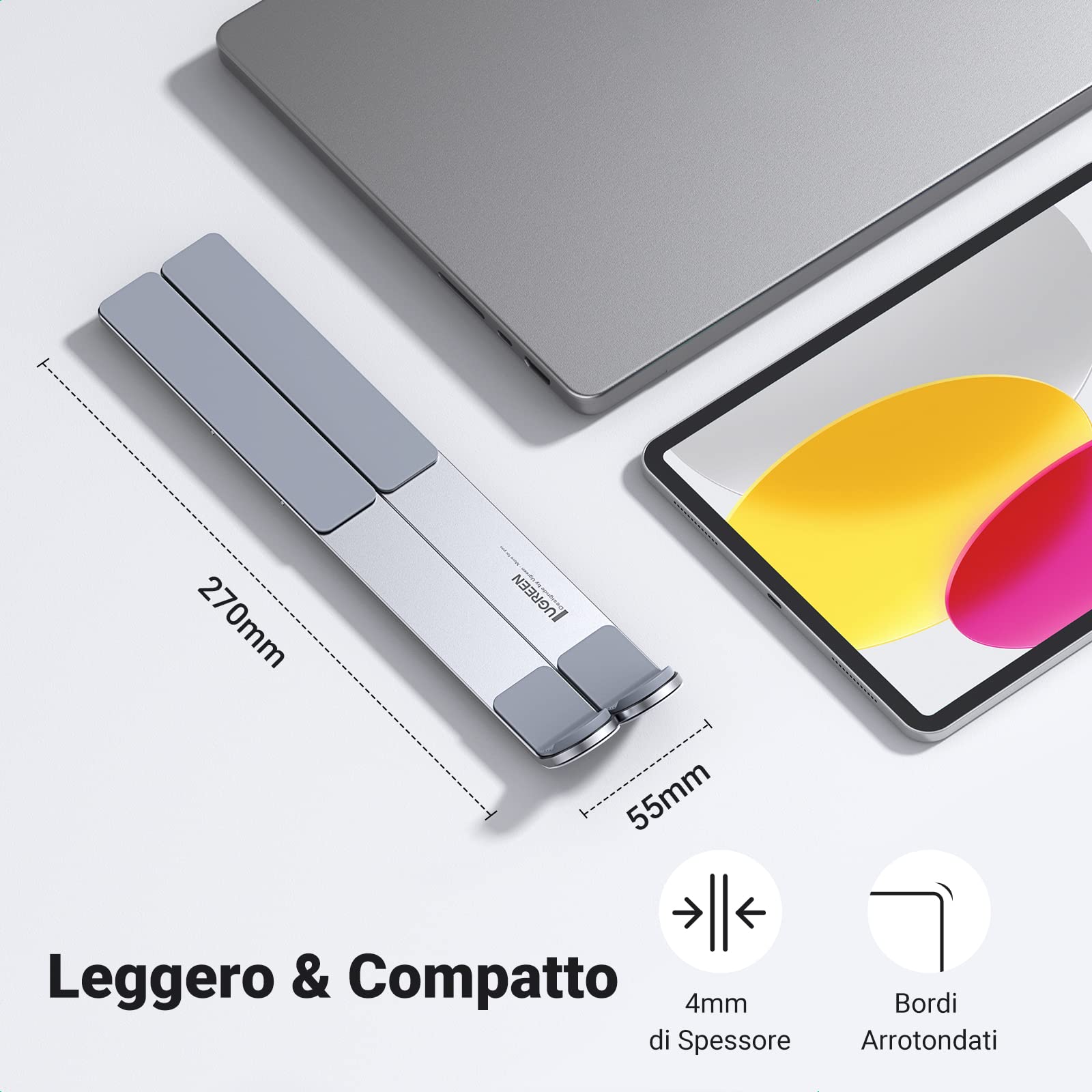 ugreen-supporto-laptop-in-alluminio-regolabile-5-livelli-12-17-3 image 3