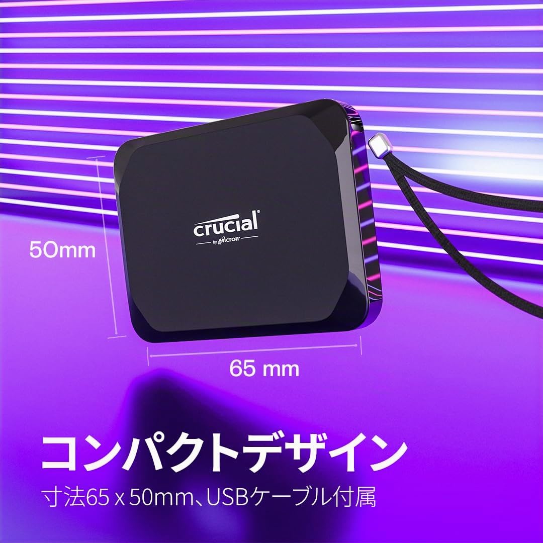 crucial-x9-ssd-esterno-portatile-1tb-usb-c-3-2-gen-2 image 4