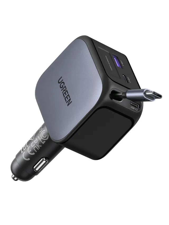 ugreen-nexode-caricatore-auto-145w-4-in-1-usb-c-retrattile-100w image 1