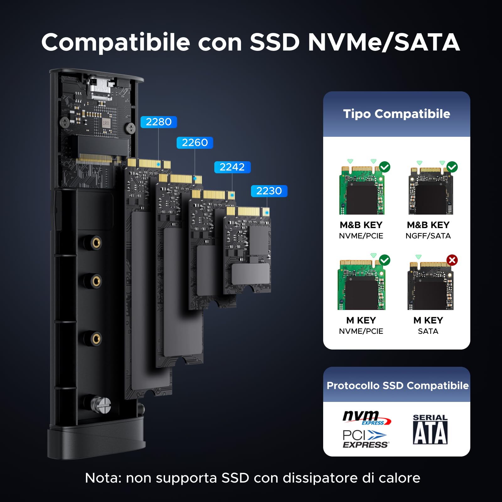 ugreen-enclosure-ssd-m-2-nvme-sata-20gbps-usb-c-3-2-gen-2x2 image 2