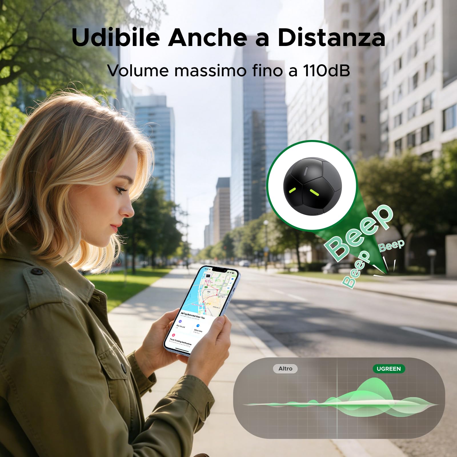 ugreen-finetrack-2-smart-finder-calcio-ios-ip68-nero image 4