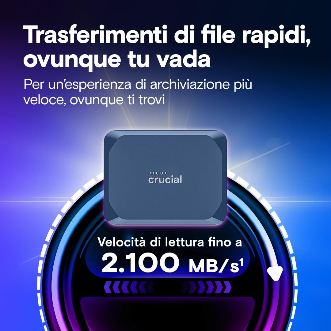 crucial-x10-ssd-esterno-8tb-usb-c-2100mb-s-ip65-blu-opaco image 3