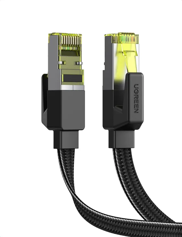 ugreen-cavo-ethernet-cat-7-piatto-in-nylon-10gbps-600mhz-15m image 1