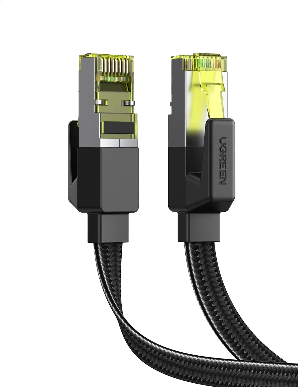 ugreen-cavo-ethernet-cat-7-piatto-in-nylon-10gbps-600mhz-15m image 1