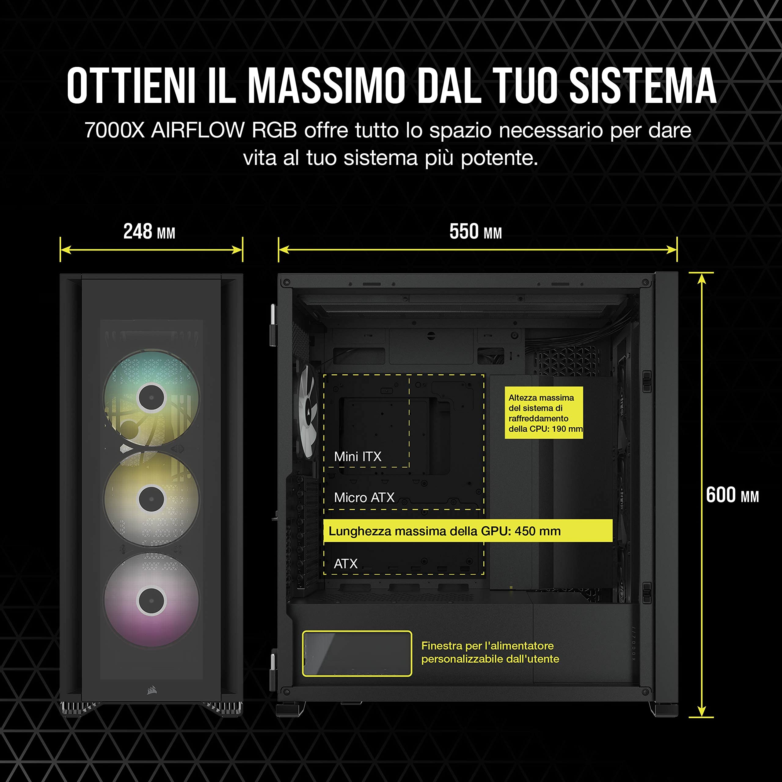 corsair-icue-7000x-rgb-full-tower-atx-con-4-ventole-140-mm-nero image 5