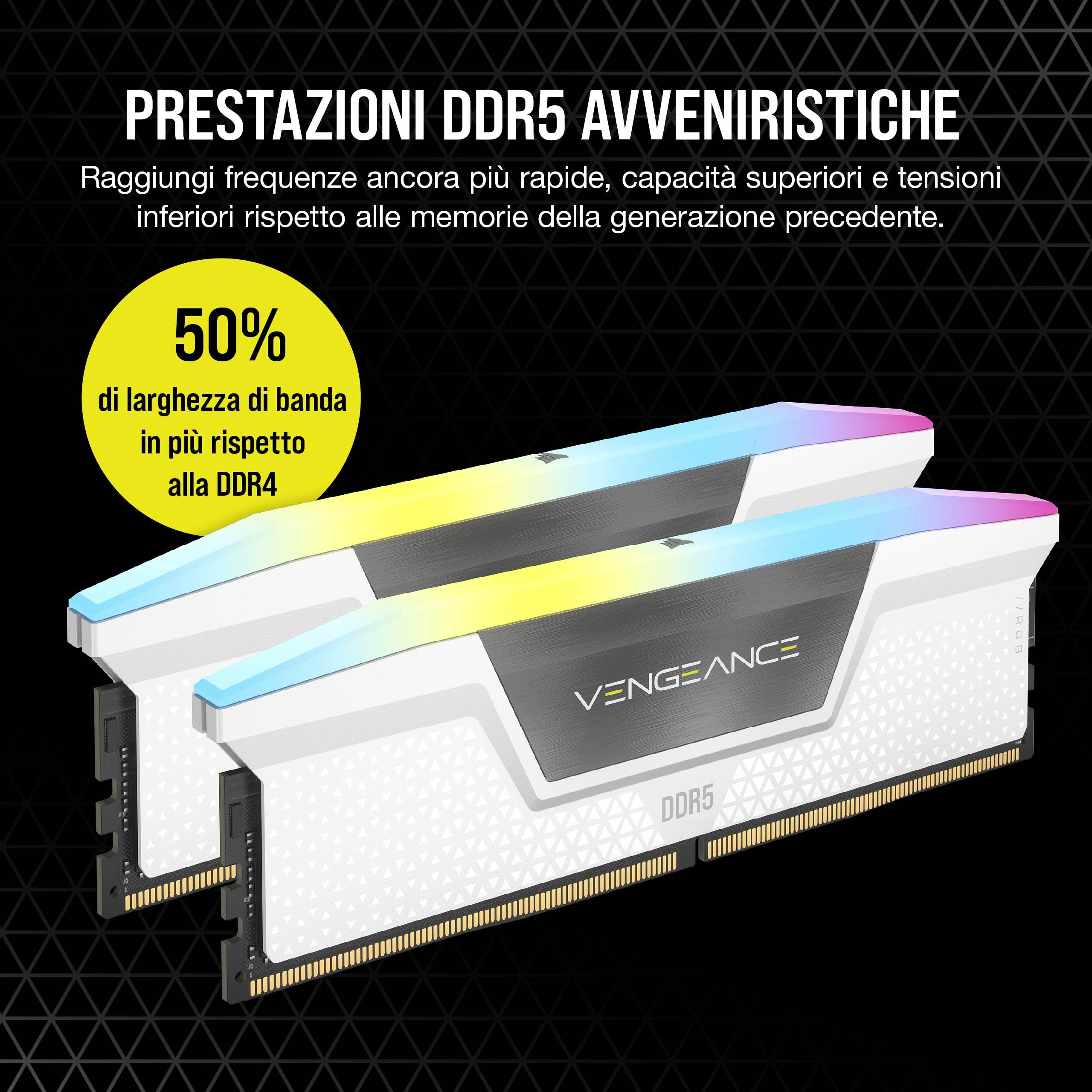 corsair-vengeance-rgb-ddr5-64gb-2x32gb-5600mhz-cl36-memoria-desktop-bianco image 3