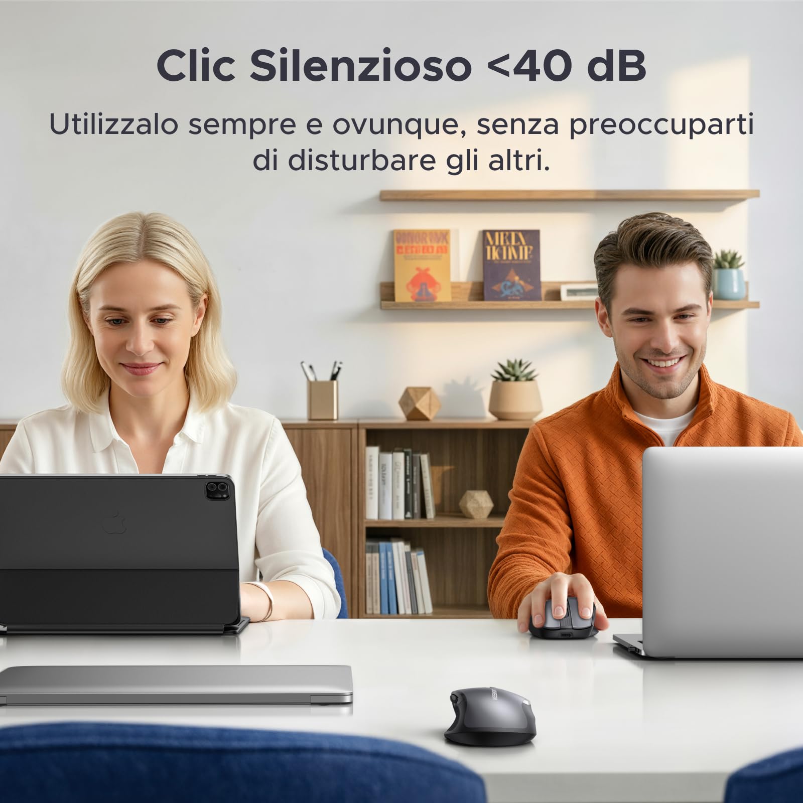 ugreen-mouse-wireless-bluetooth-2-4ghz-ricaricabile-4000-dpi-grigio-scuro image 4