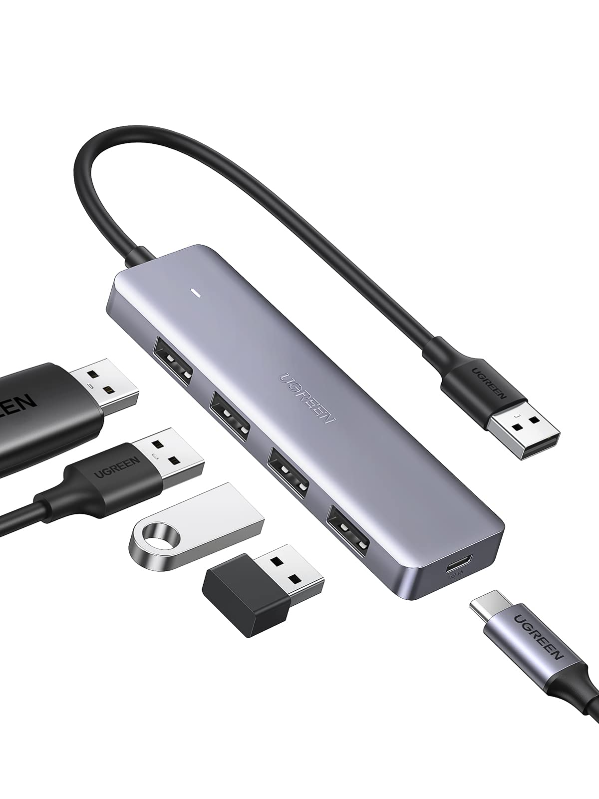 ugreen-hub-usb-3-0-4-porte-adattatore-multiporta-5gbps image 1