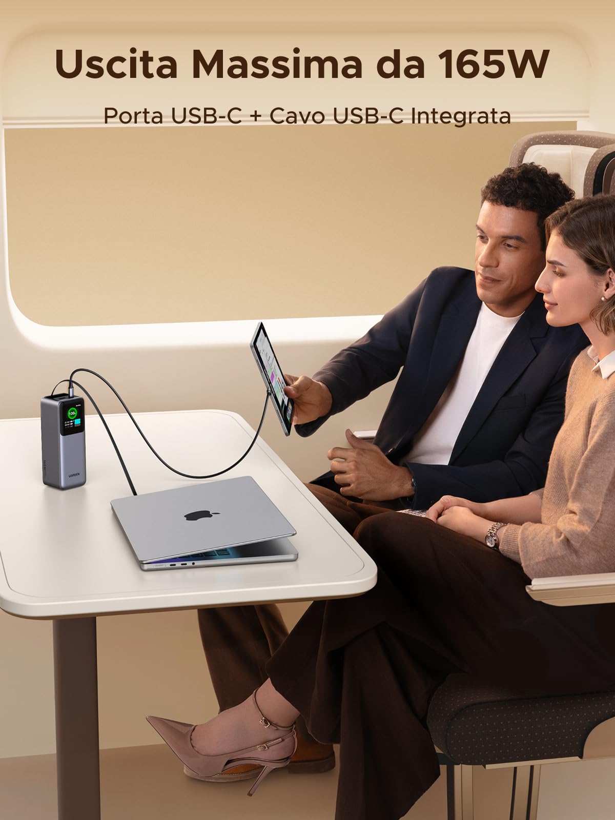 ugreen-nexode-pro-165w-power-bank-20000mah-con-cavo-retrattile-usb-c image 4