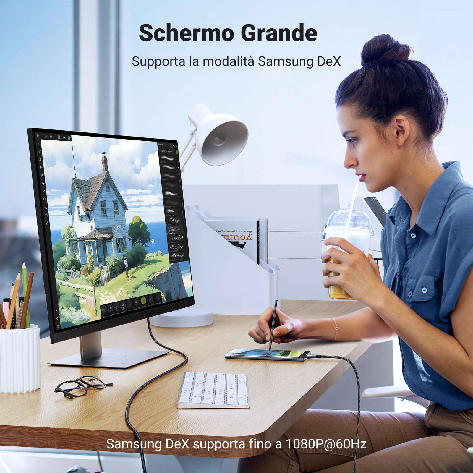 ugreen-cavo-usb-c-a-hdmi-8k-60hz-4k-240hz-hdr-2m-per-macbook-e-iphone image 7